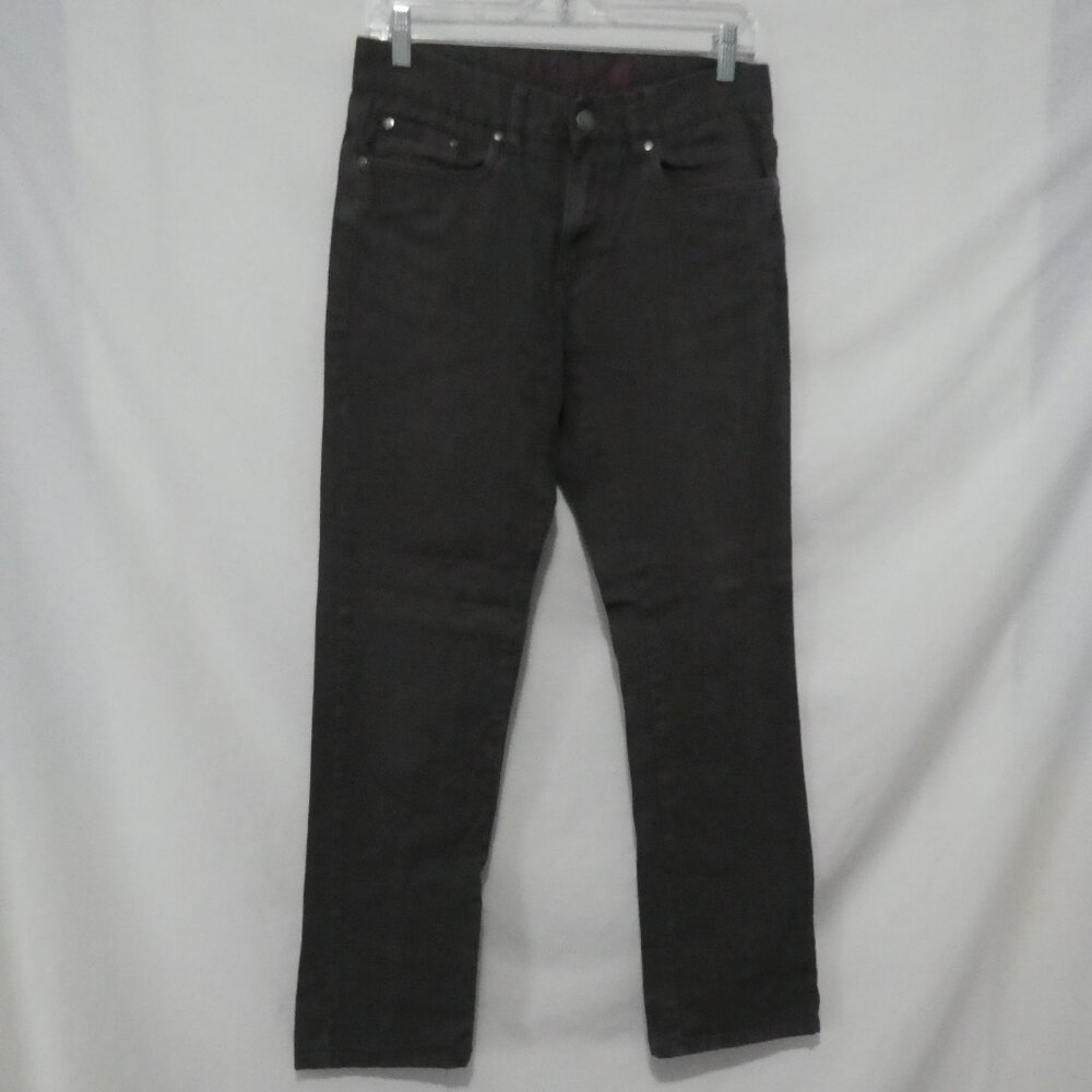 TAINTED DENIM | size 30 | Dark Grey Denim Jeans | Straight Leg